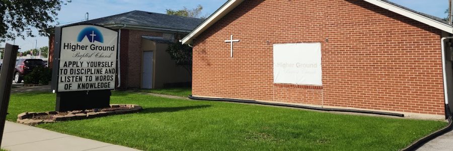 Higher Ground Baptist Church banner