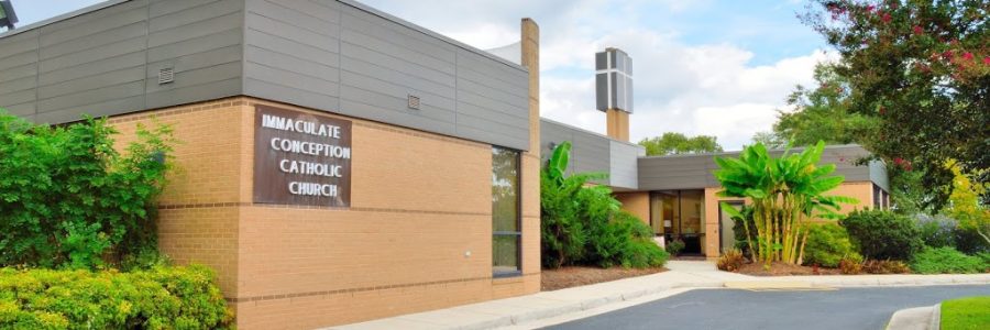 Immaculate Conception Catholic Church banner
